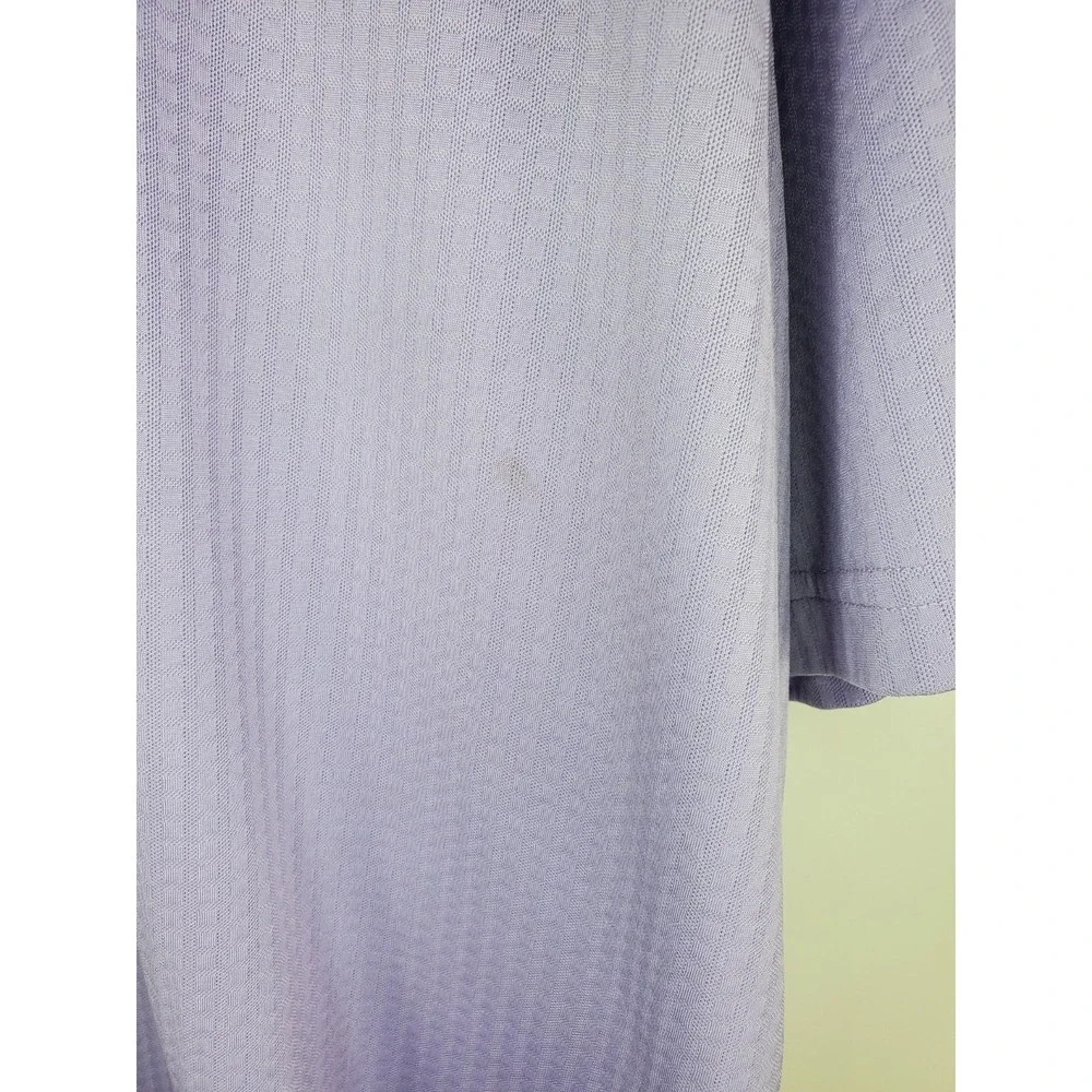 Straight Down Golf Polo Mens 2XL Purple Short Sleeve Performance Shirt Read